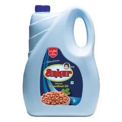 Ankur Filtered Groundnut Oil – 5 Liter HDPE Jar