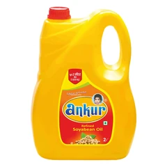 Ankur Refined Soyabean Oil – 2 Liter HDPE Jar